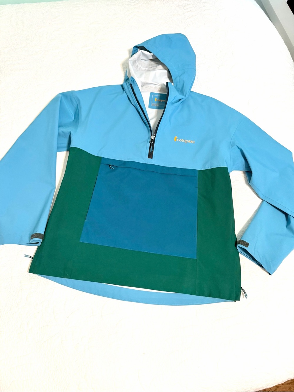 Cotopaxi Cielo Rain Jacket Men's Small 1/4  Zip Outdoor Hiking Adventure $155